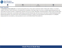 Tablet Screenshot of bestwesternwatsonville.com